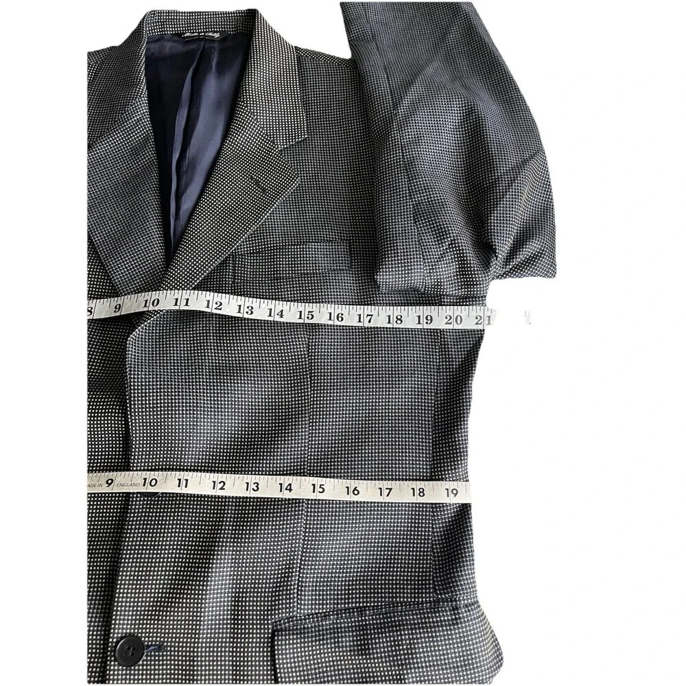 E. Thomas Adolfo Silk Wool Super Merinos 110 Sport Jacket Blazer Men 38S Italy